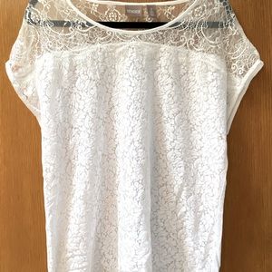 Chicos white lace top